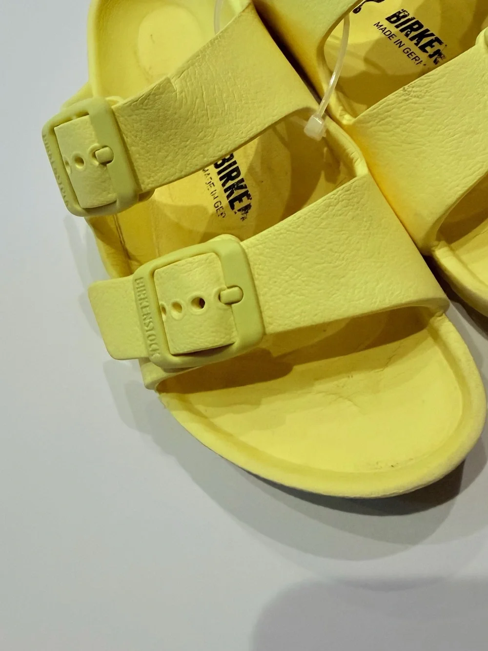 Birkenstock Kids Yellow Double-Buckle EVA Sandals